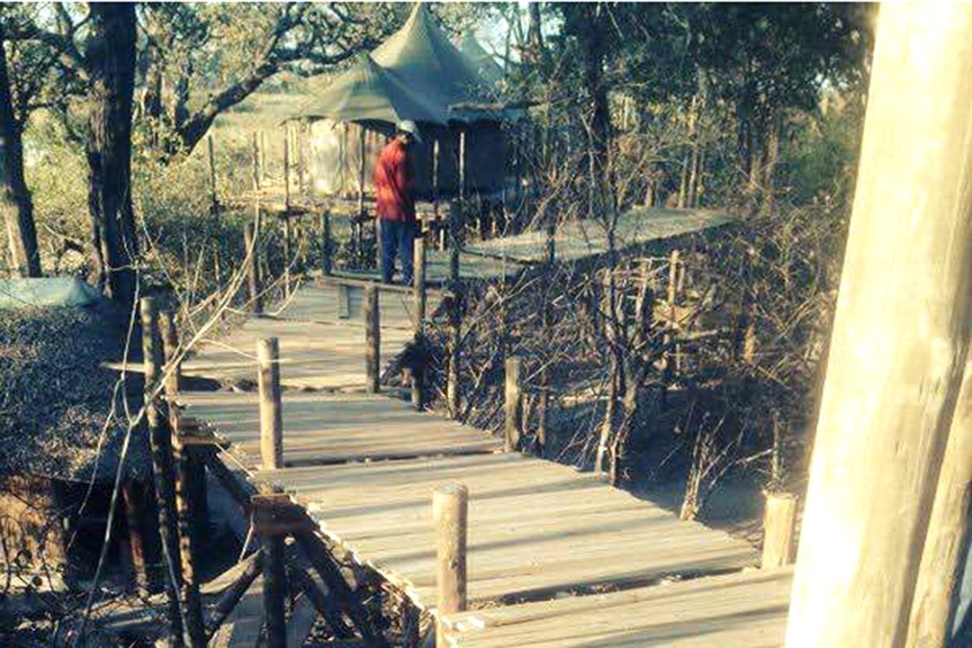 Constructing Nambwa Tented Lodge