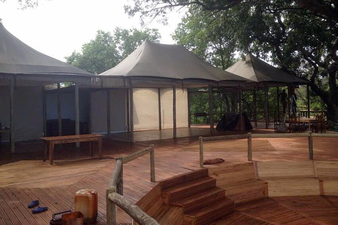 Constructing Nambwa Tented Lodge