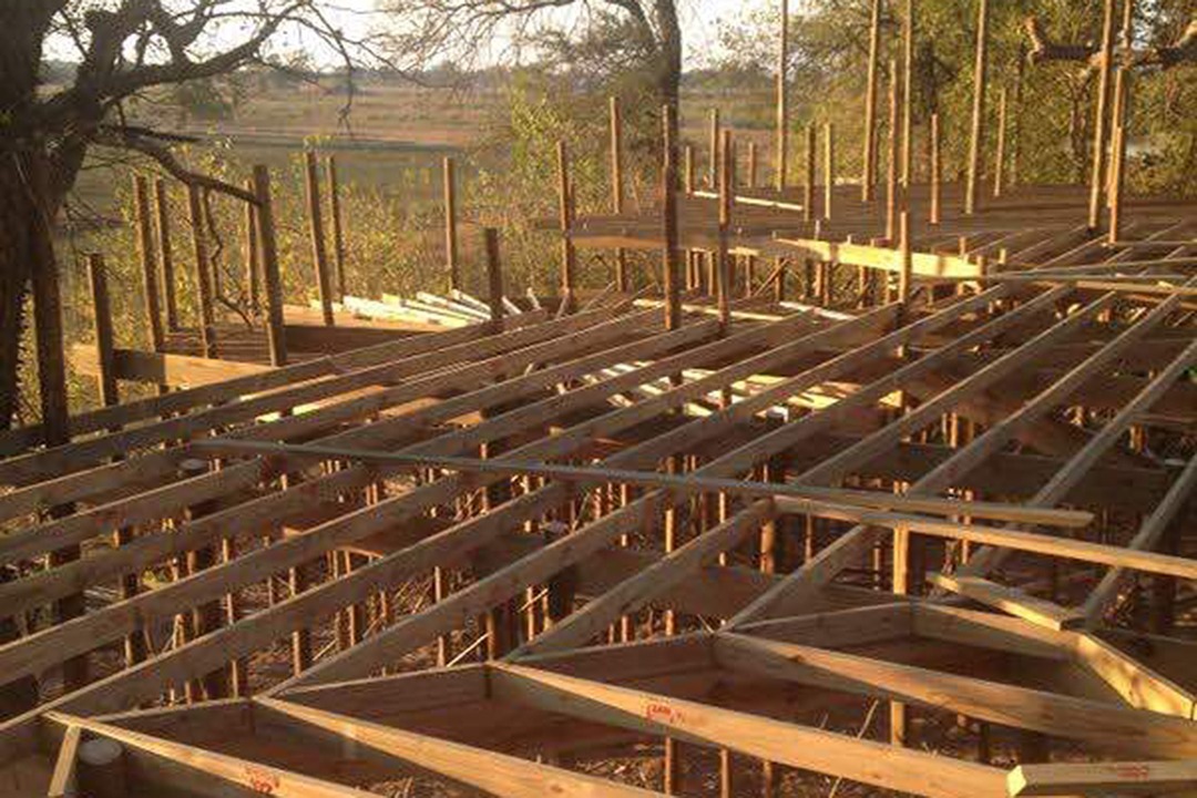 Constructing Nambwa Tented Lodge