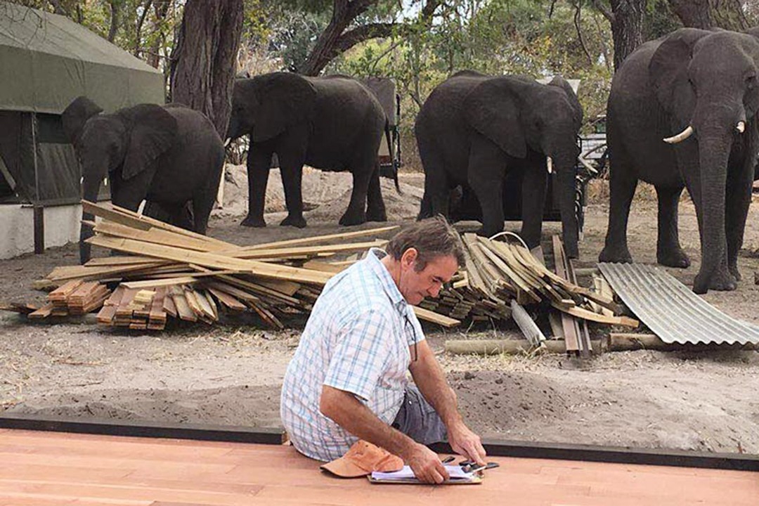 Constructing Nambwa Tented Lodge