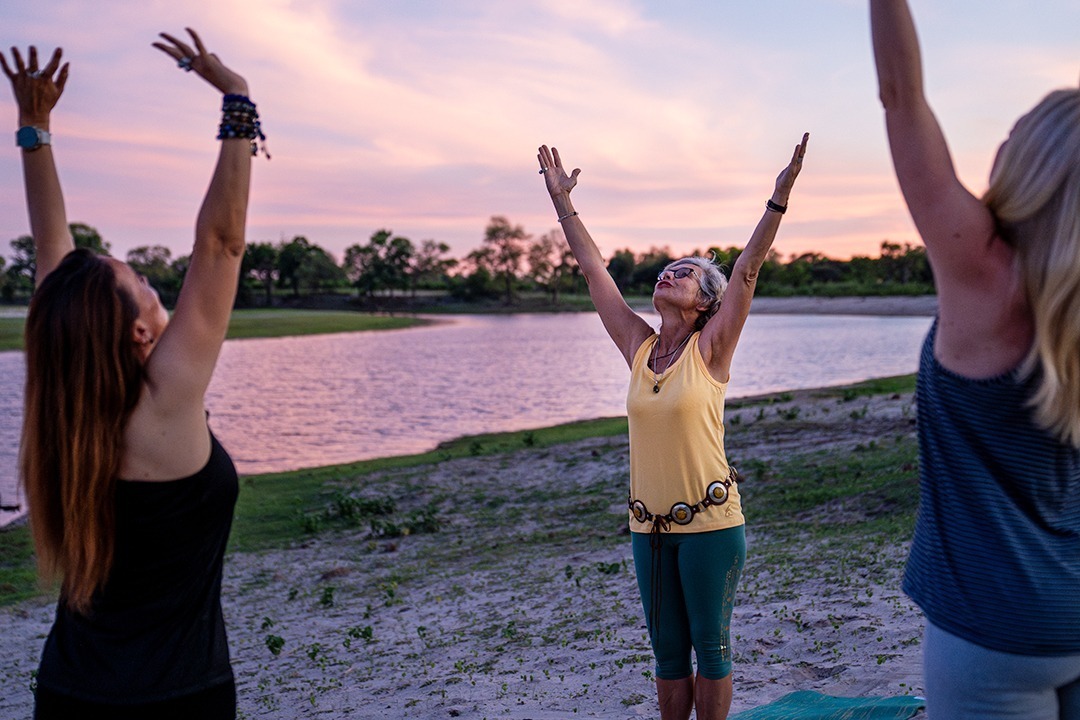 African Monarch Nambwa Tented Lodge Evening Yoga